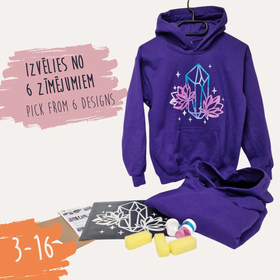 "Zīmē uz džempera" komplekts, violets