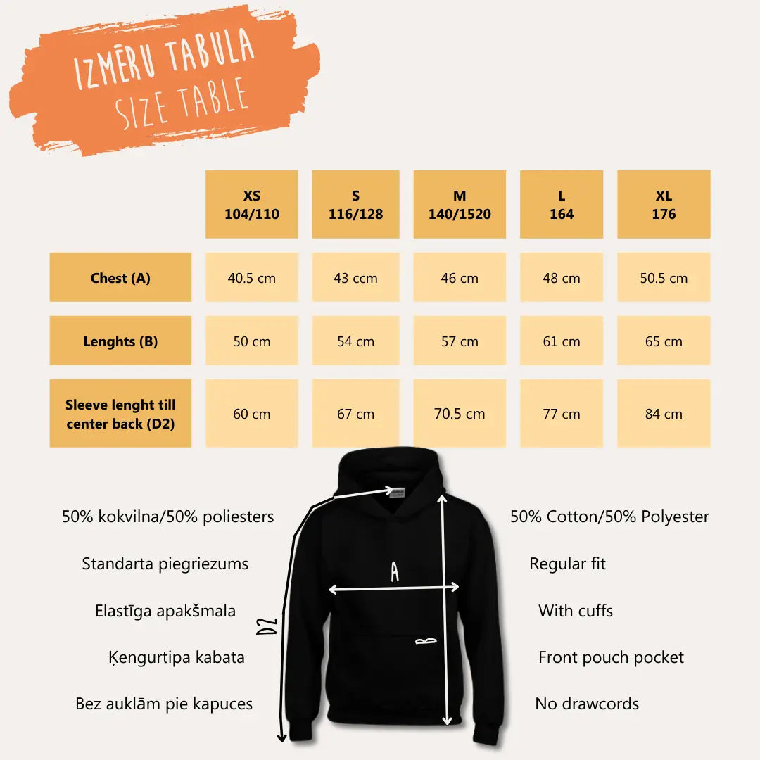 "Måla din hoodie"-kit, svart