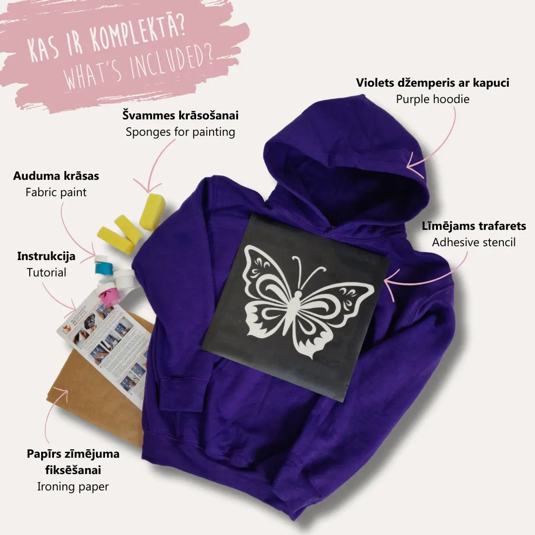 "Zīmē uz džempera" komplekts, violets