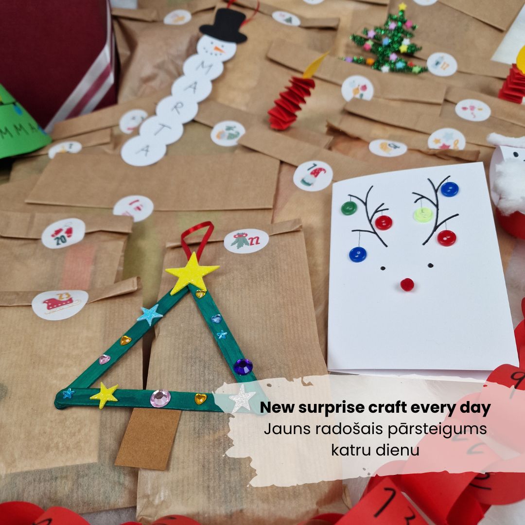 Kreativ adventskalender för barn, 3-6 år