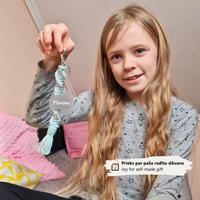 DIY Macrame Keychain Kit, diamond