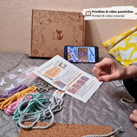 DIY Macrame Keychain Kit, diamond