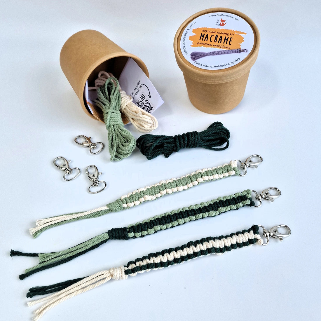 DIY Macrame Keychain Kit, simple