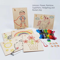 Wooden Sewing Kit with a Metallic Needle