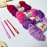 Party box "Embroidery wooden letters"