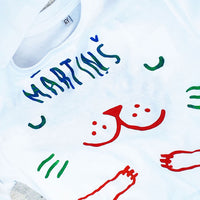 Name stencil for t-shirt decoration