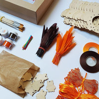 Party box "Wooden dream catchers for CHILDREN"