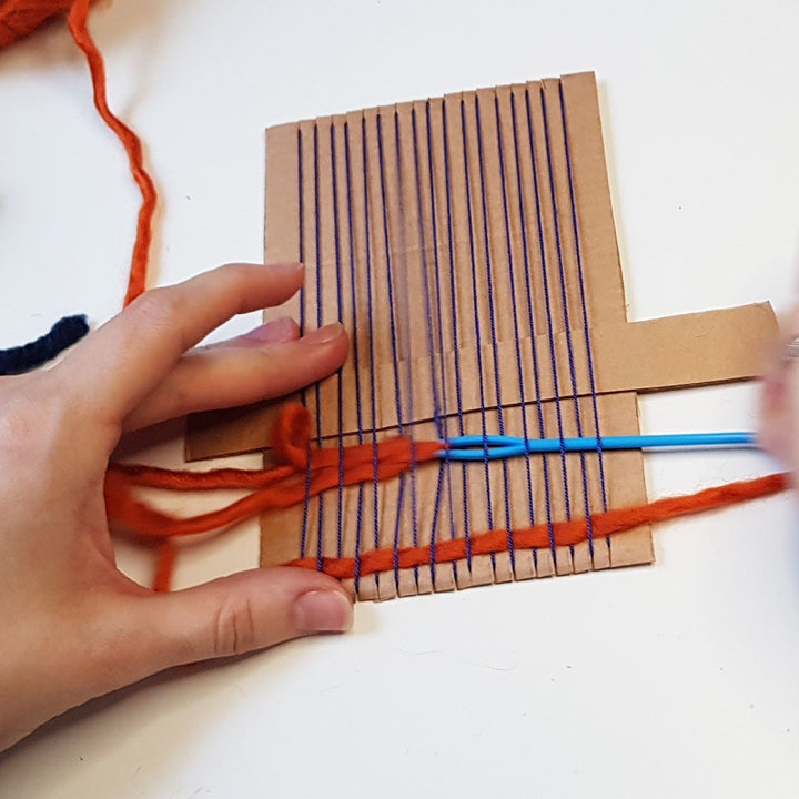 How to Weave on a Cardboard Loom