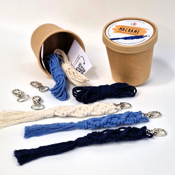 DIY Macrame Keychain Kit, diamond