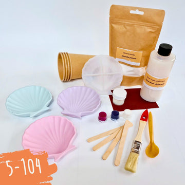 Resin casting kit, shell tray